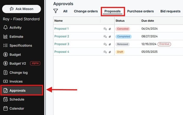 Approvals