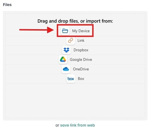 File upload interface1