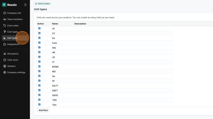 How do I edit cost types and unit types_ - Step 12