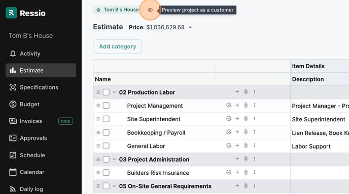 How to view the homeowner portal as a contractor_ - Step 2