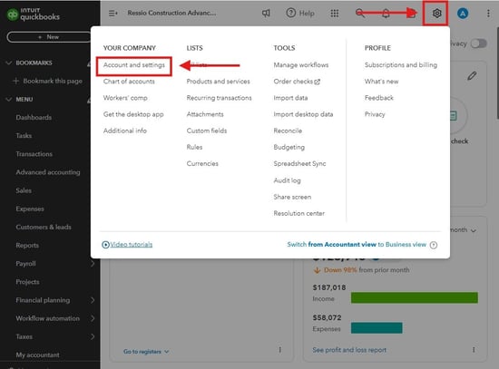 Qb homepage settings1