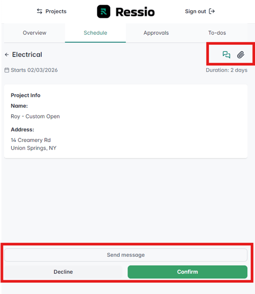 Vendor Access schedule1